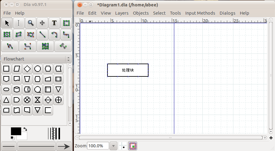 Ubuntu下面的MS-Visio --> Dia