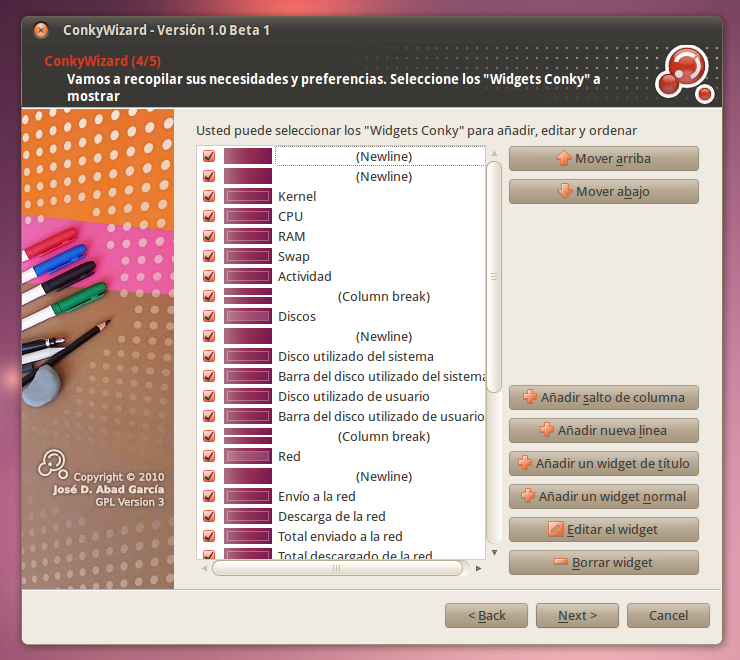 Ubuntu下安装 最简单的 Conky 配置工具ConkyWizard