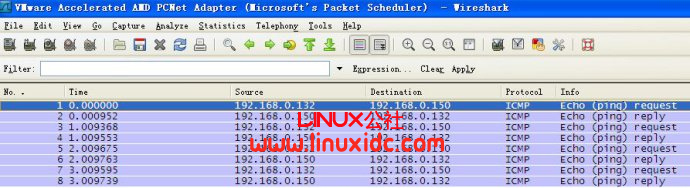Red Hat Linux 9下ARP实验
