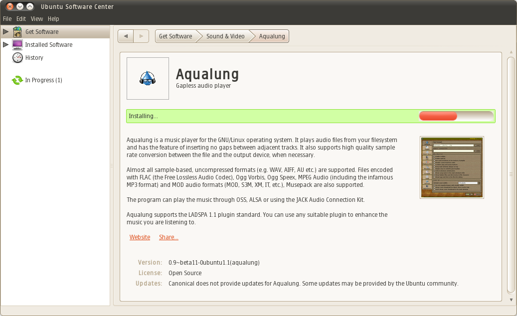 Ubuntu软件中心2.1.5 开始支持插件