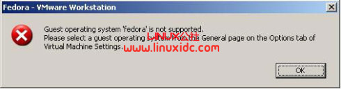 WMware 7中不能安装Fedora 13的解决办法