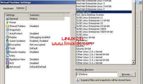 WMware 7中不能安装Fedora 13的解决办法