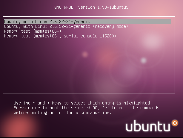 Ubuntu 10.04/9.10的Grub2启动背景图片