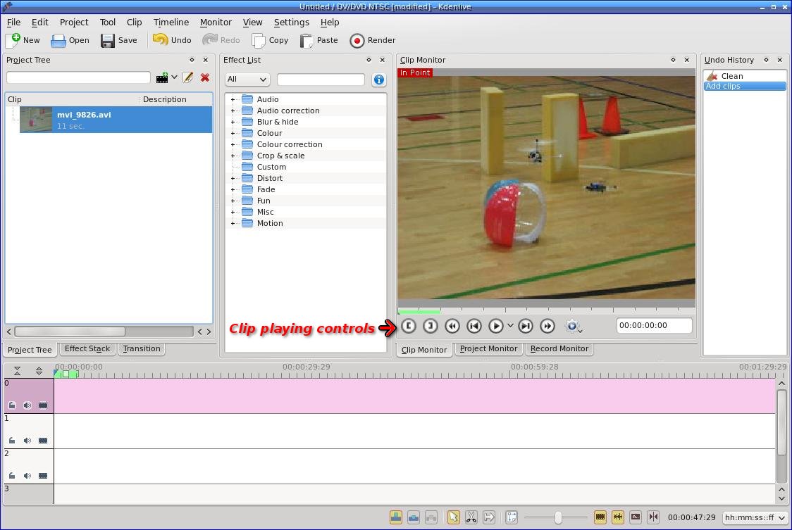 在Linux中用Kdenlive制作电影