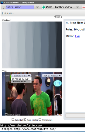 webcam in chatroulette