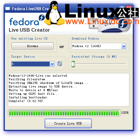 Fedora 12 LiveCD安装记录[图文]