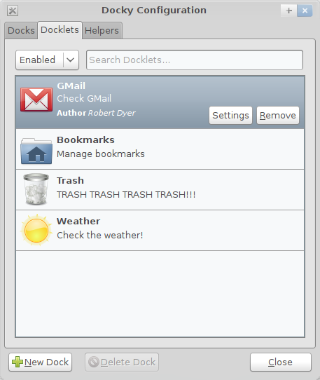 Linux下安装炫丽而强大的Dock：Docky[图]