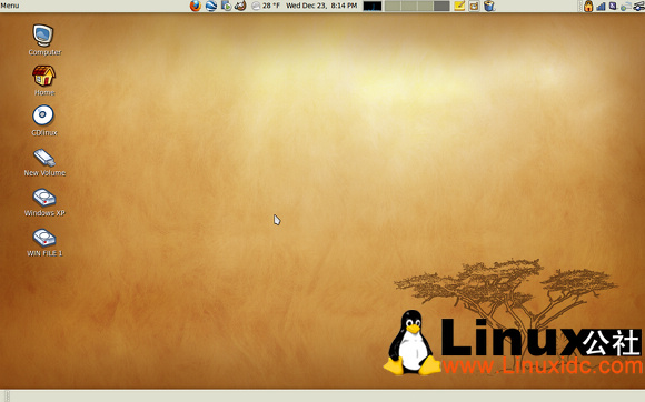 Linux Ubuntu 桌面系统：古拙的桌面效果