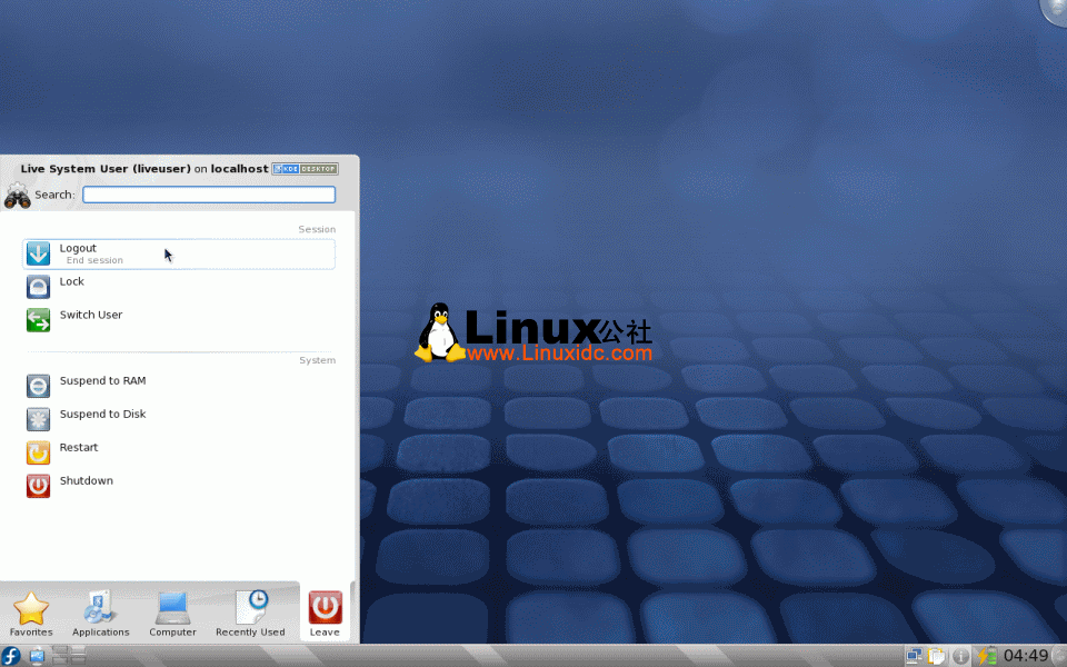 Fedora 12 Beta桌面截图