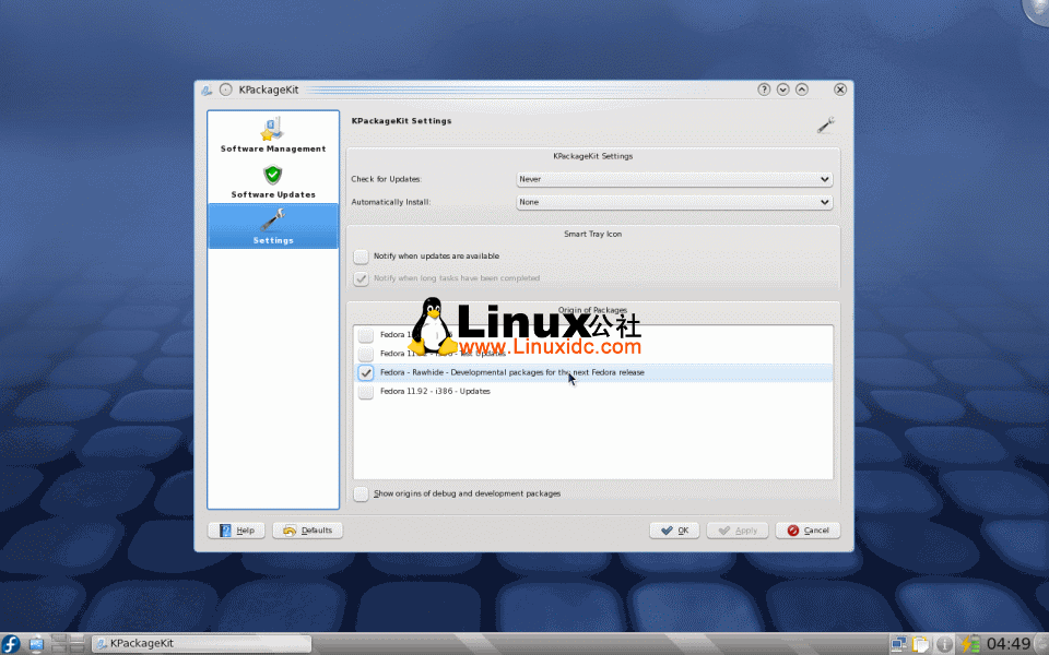 Fedora 12 Beta桌面截图