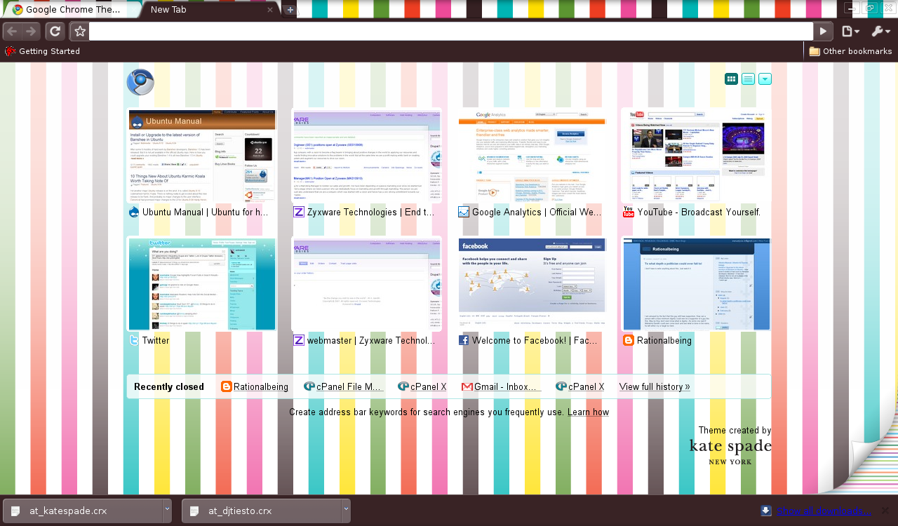在Linux中Chromium(Google Chrome)的新主题浏览 www.linuxidc.com