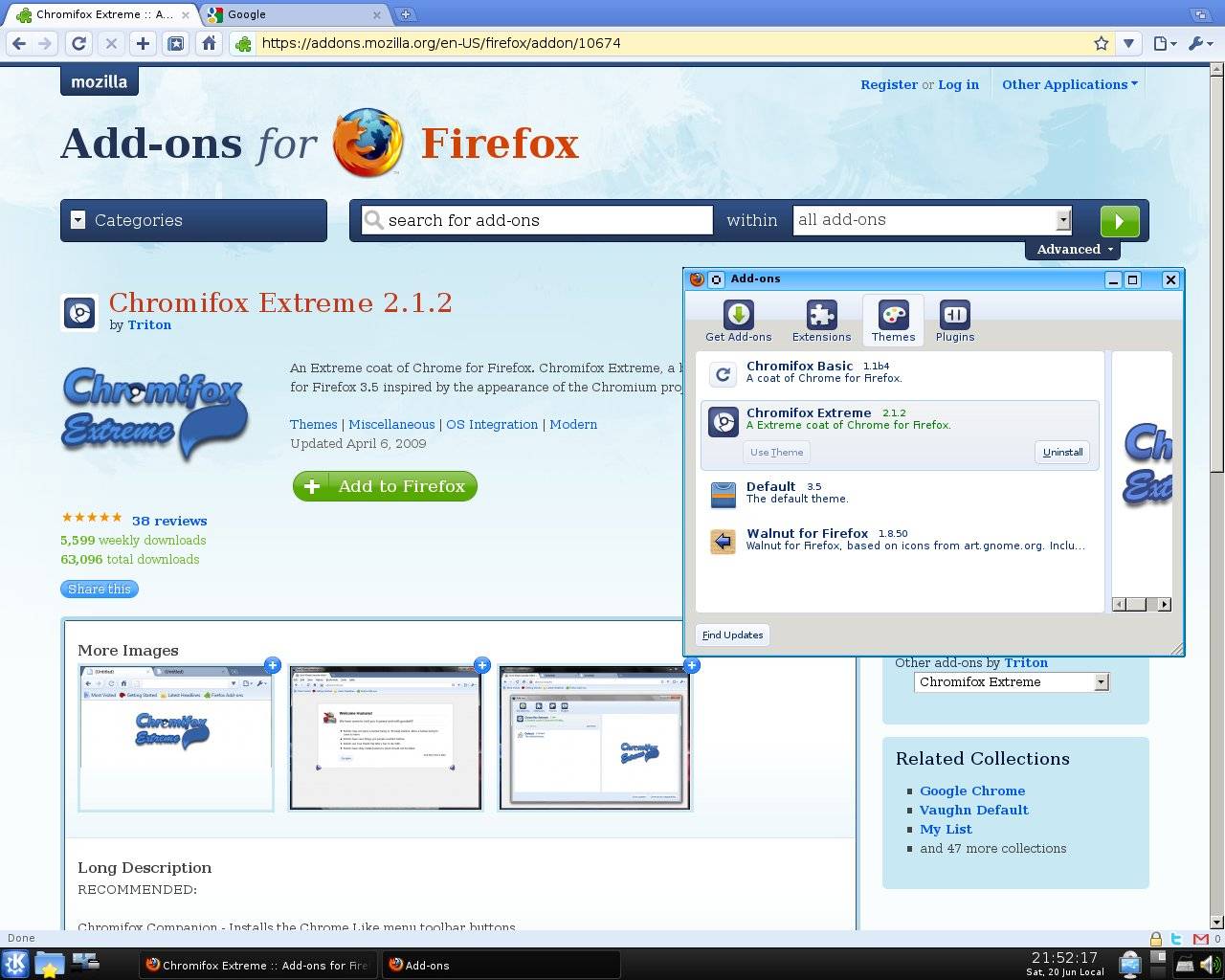 Linux 下 Firefox 变身 Chrome