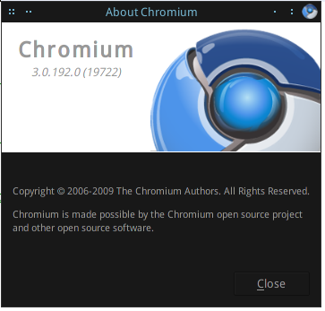Chromium About