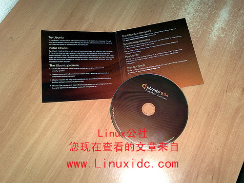 收到Canonical公司寄来的Ubuntu 9.04安装光盘[图文]