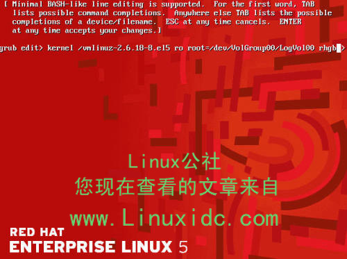 RedHat Linux 5 忘记密码的修改[图文]