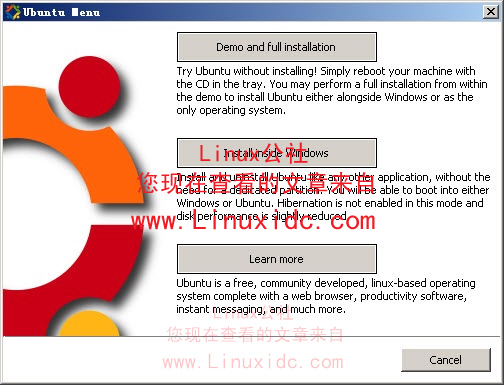 Wubi安装Ubuntu 9.04正式版及出错解决[图文]