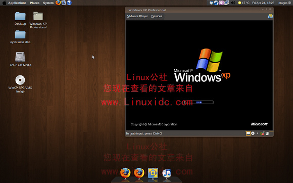 Ubuntu 9.04正式版下安装XP SP3及桌面美图