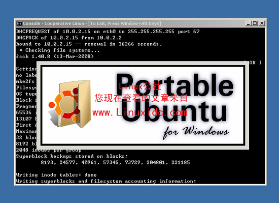 扩大Portable Ubuntu的系统可用空间 