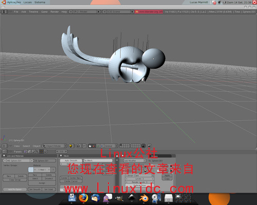 Ubuntu下使用Blender 3D图形专业设计工具 