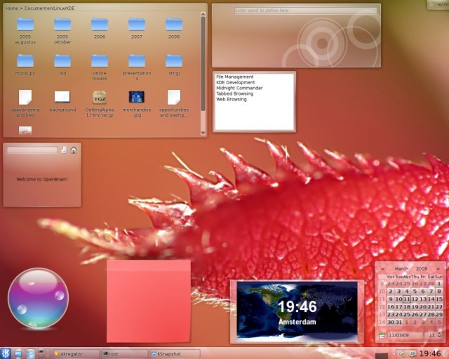 KDE最新Plasma+Air主题预览