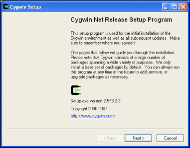 Cygwin 欢迎屏幕
