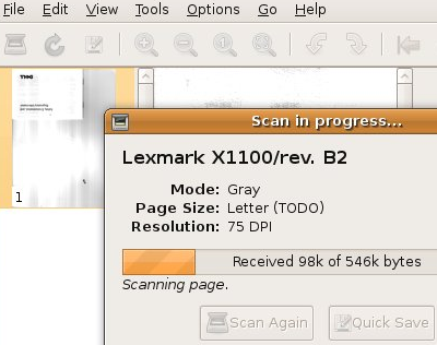 利用 NoStaples 在 Linux 下扫描文档 