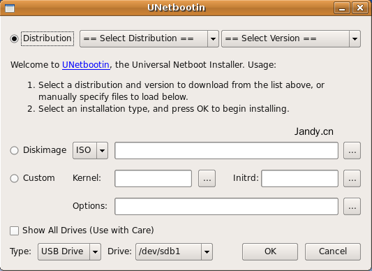 用UNetbootin轻松把Linux操作系统装进U盘