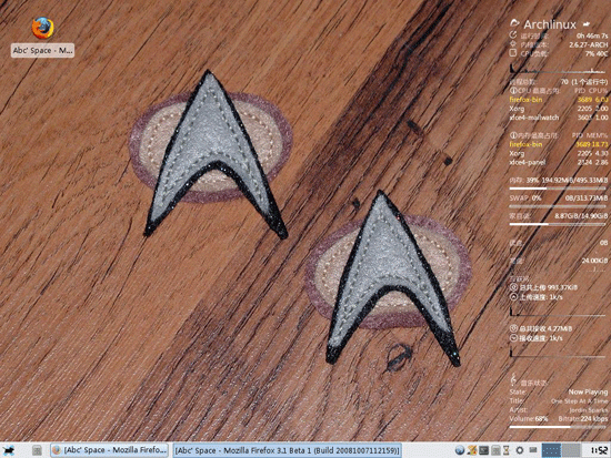 我的四个Linux桌面:Gnome+KDE+Xfce+Openbox