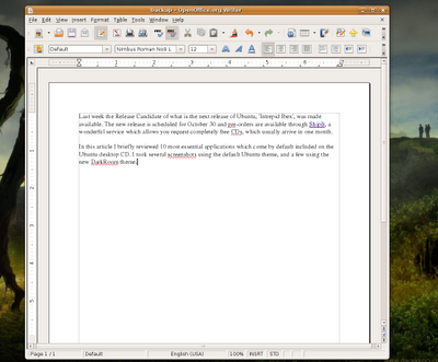 Ubuntu 8.10 ( Intrepid Ibex ) 预装的 10 个主要软件[多图]