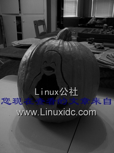 万圣节Linux小企鹅南瓜灯及制作步骤[多图]
