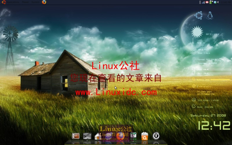 Ubuntu桌面美化：添加Gmail +天气预报插件[图文]
