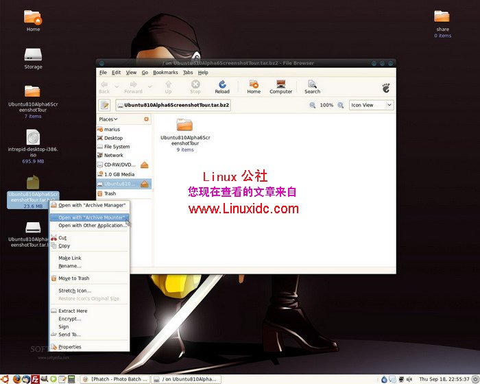 [多图]Ubuntu 8.10 (Intrepid Ibex) Alpha 6发布截图赏析