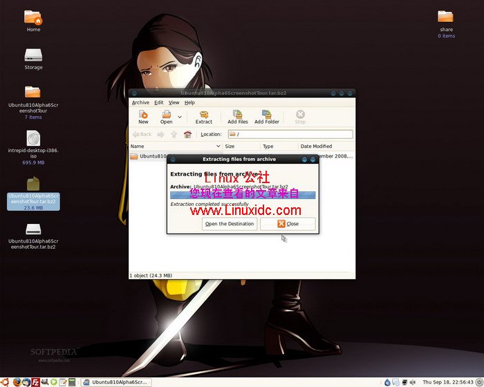 [多图]Ubuntu 8.10 (Intrepid Ibex) Alpha 6发布截图赏析
