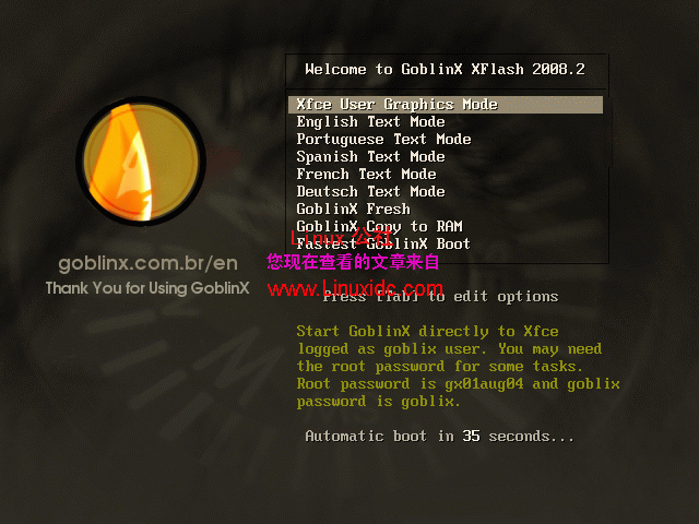 基于Slackware的Linux发行版GoblinX (XFlash) 2008.2 (2.7) [多图]