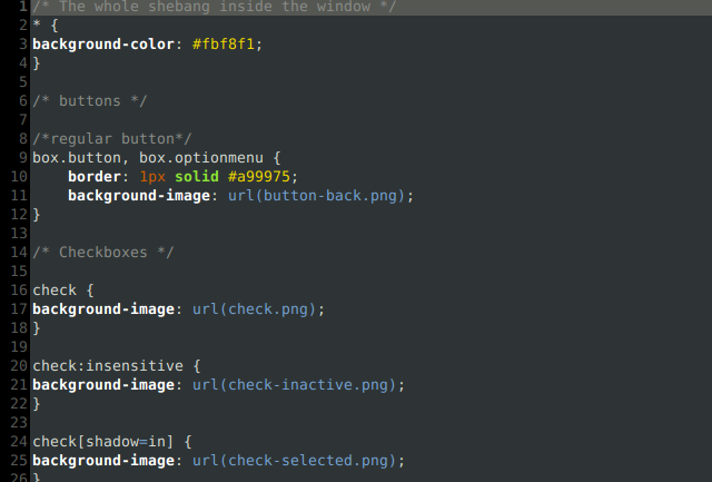 [图文]支持CSS的GTK+主题引擎的首个0.1版本已经发布