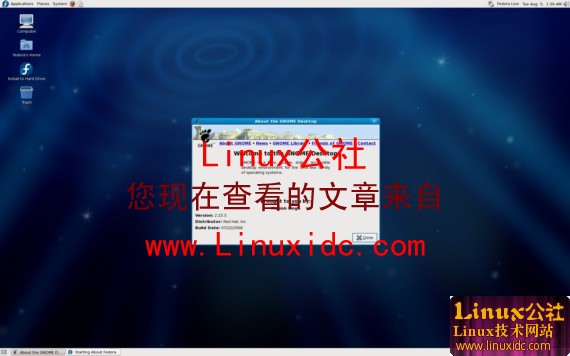 Fedora 10 Alpha桌面截图赏[多图]