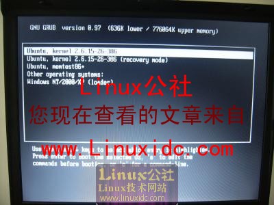 [图文]修改Ubuntu Grub默认启动项目