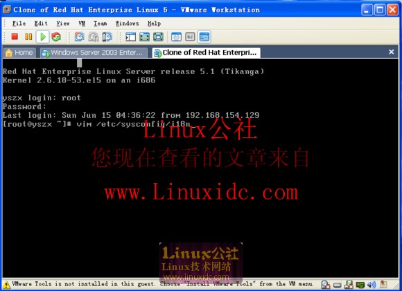rhel5 设置语言编码使ssh也能显示中文字符[图文]