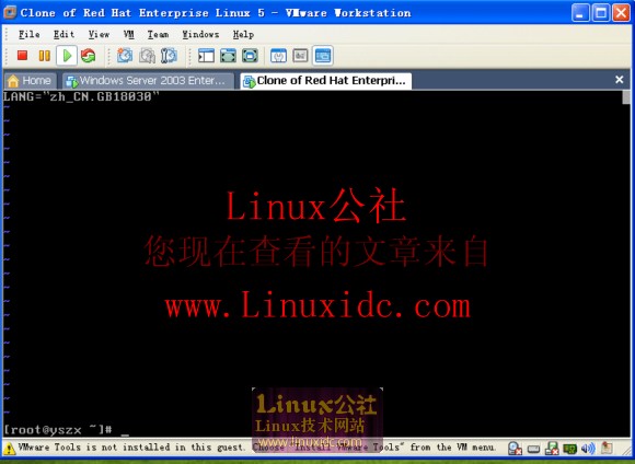 rhel5 设置语言编码使ssh也能显示中文字符[图文]