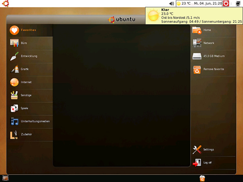 Netbook Remix running on 800x600