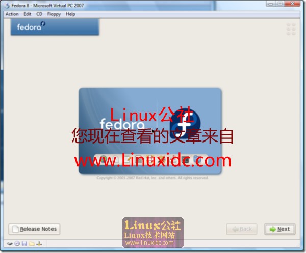 Virtual PC 2007 下安装Fedora 8 指南[配图]