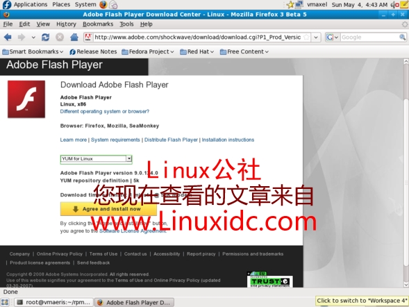 Fedora 9配置Firefox及Mplayer等插件的安装(图)