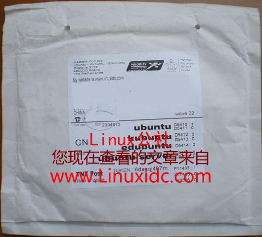 Ubuntu 8.04 TLS的光盘收到了(附图)