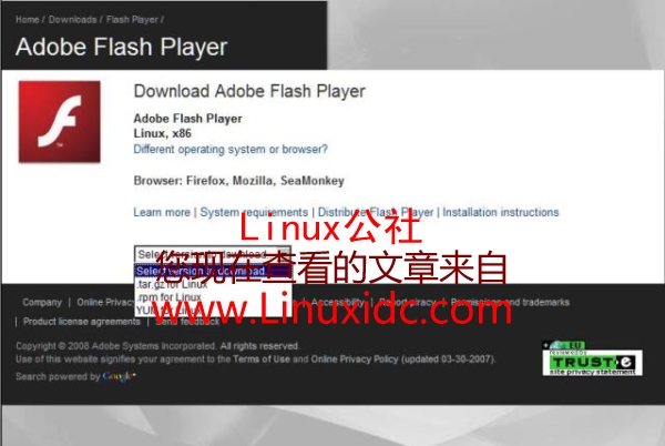 Fedora 9的Flashplayer配置过程