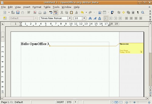 在Ubuntu下试用OpenOffice.org 3 Beta(图) 在Ubuntu下试用OpenOffice.org 3 Beta(图)