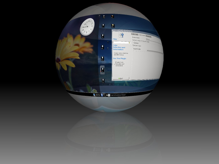 Ubuntu下Compiz Fusion最新特效3D球型桌面