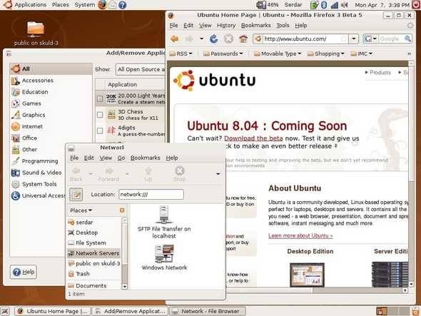 7款桌面Linux发行版评测：Ubuntu 8.04综合表现最佳(图)