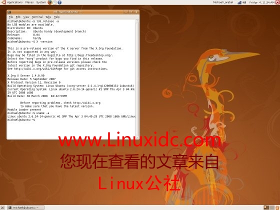 Ubuntu 8.04版 与 Ubuntu 7.10 性能测试对比(组图)