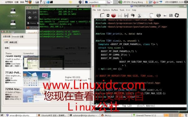 Ubuntu 8.04 beta 上安装Compiz Fusion + Emerald过程(图)