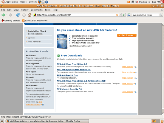 Ubuntu下安装AVG杀毒软件图文详解 Ubuntu下安装AVG杀毒软件图文详解